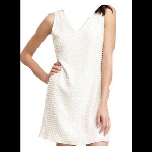 Romeo & Juliet Pearl sequin Embellished Mini Dress – Gossip Girl Style ivory M